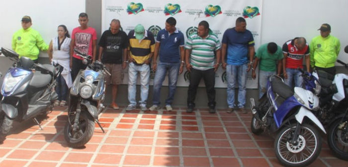 Policía desarticula banda dedicada al hurto de motocicletas