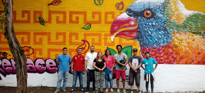 El barrio San Luis estrenó mural