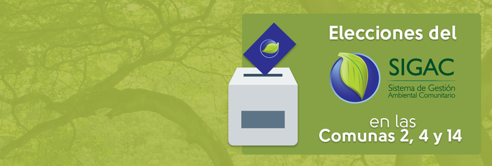 Este próximo 5 de noviembre serán las Elecciones del SIGAC en las Comunas 2, 4 y 14 