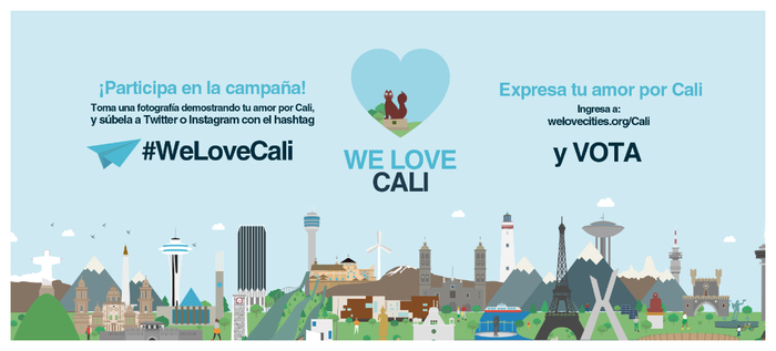 Cali está comprometida con el medio ambiente, vota por tu ciudad en We Love Cities