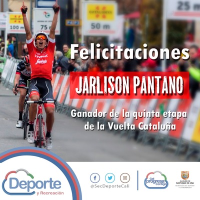El ciclista caleño Jarlinson Pantano hace historia en España