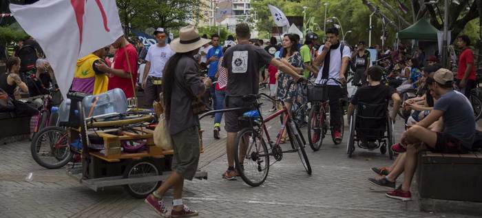 Con gran fiesta en el Bulevar del Río se cerró la celebrar dl Día Mundial de la  Bicicleta.