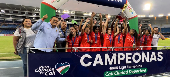 El premio mayor de la Liga Femenina Cali Ciudad Deportiva se fue para la Comuna 17