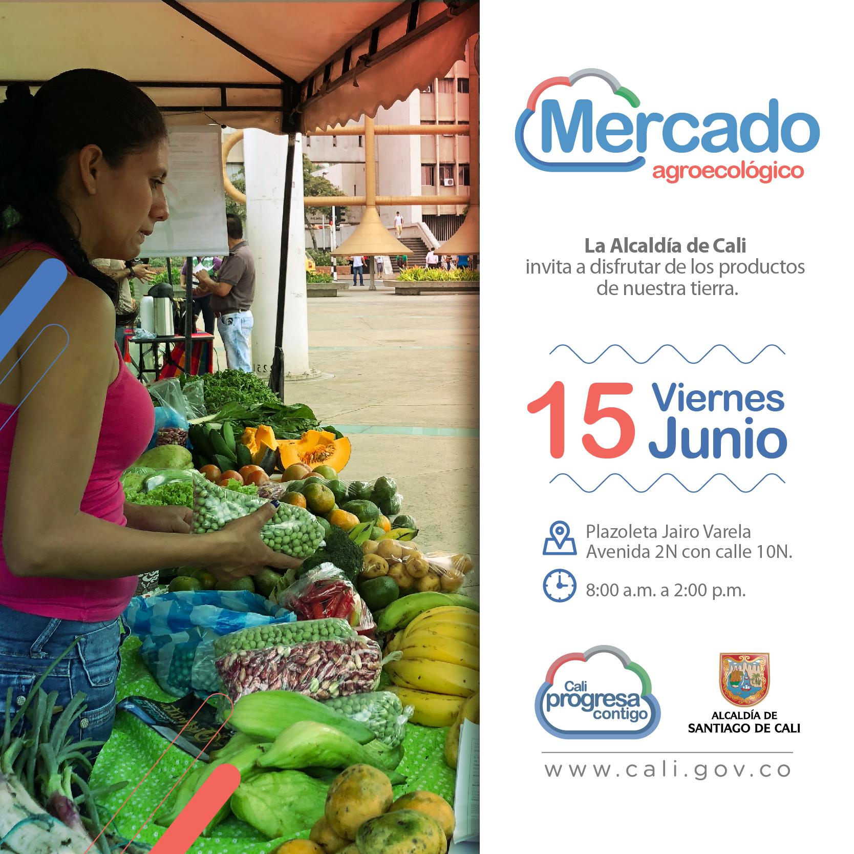 Recuerde el Mercado Agroecológico este viernes 15 de junio