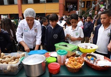 Un total de 500 niños participaron de la primera Tienda Escolar Saludable en el corregimiento El Saladito. 