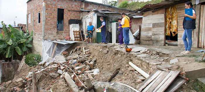 Riesgo y Vivienda evaluaron afectación de hogares tras lluvias de los últimos días