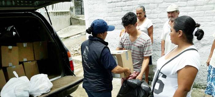 43 asistencias humanitarias fueron entregadas este viernes en Alto Aguacatal