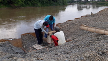 Con trabajo de alta tecnología, blindan orillas del río Cauca para evitar inundaciones en Cali 