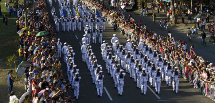 Cali celebra independencia de Colombia con desfile militar, este 20 de julio