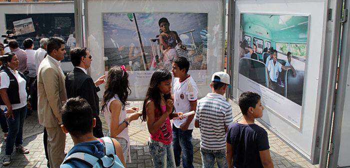 Muestra contra el trabajo infantil ya llegó al Paseo de la avenida Colombia