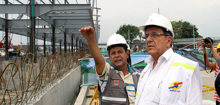 Estación del MIO Julio Rincón está cerca de cumplir el 50 % de su construcción
