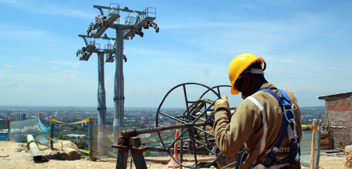 Construcción de la obra civil del MIO Cable termina en junio
