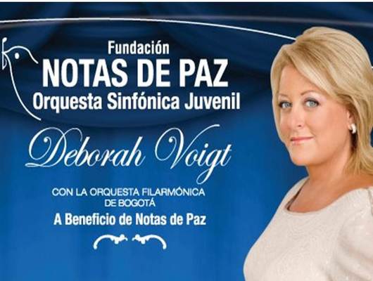Concierto de la soprano Deborah Voigt en Bogotá por la fundación caleña Notas de Paz