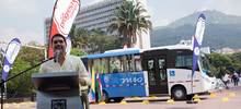 Alcalde Armitage y Metro Cali presentan prototipo de los 52 buses duales que reforzarán el MIO