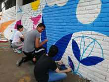 Mural le cambió la cara a un colegio en Las Delicias con Urban 95