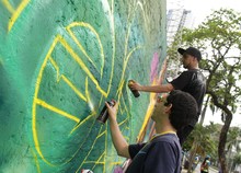 Terminó Graficalia, el primer festival que llenó de arte y color la ciudad