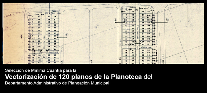 Abierto proceso de selección para vectorizar 120 planos de la Planoteca Municipal