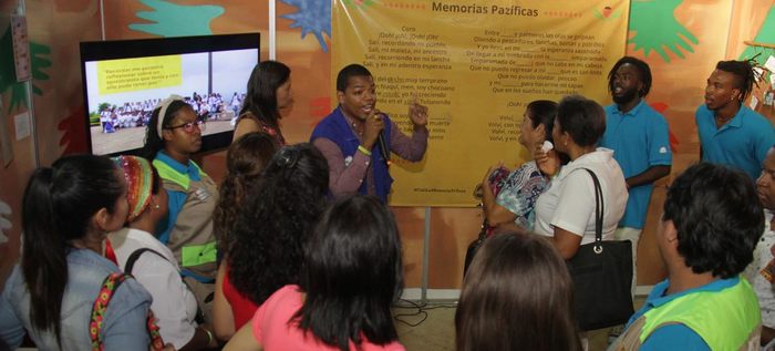 Memoria y reconciliación: consigna de la estación Memorias Pazíficas en el Quilombo pedagógico