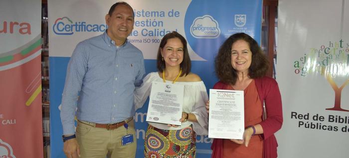 Secretaría de Cultura recibió la certificación Icontec para cuatro bibliotecas públicas.