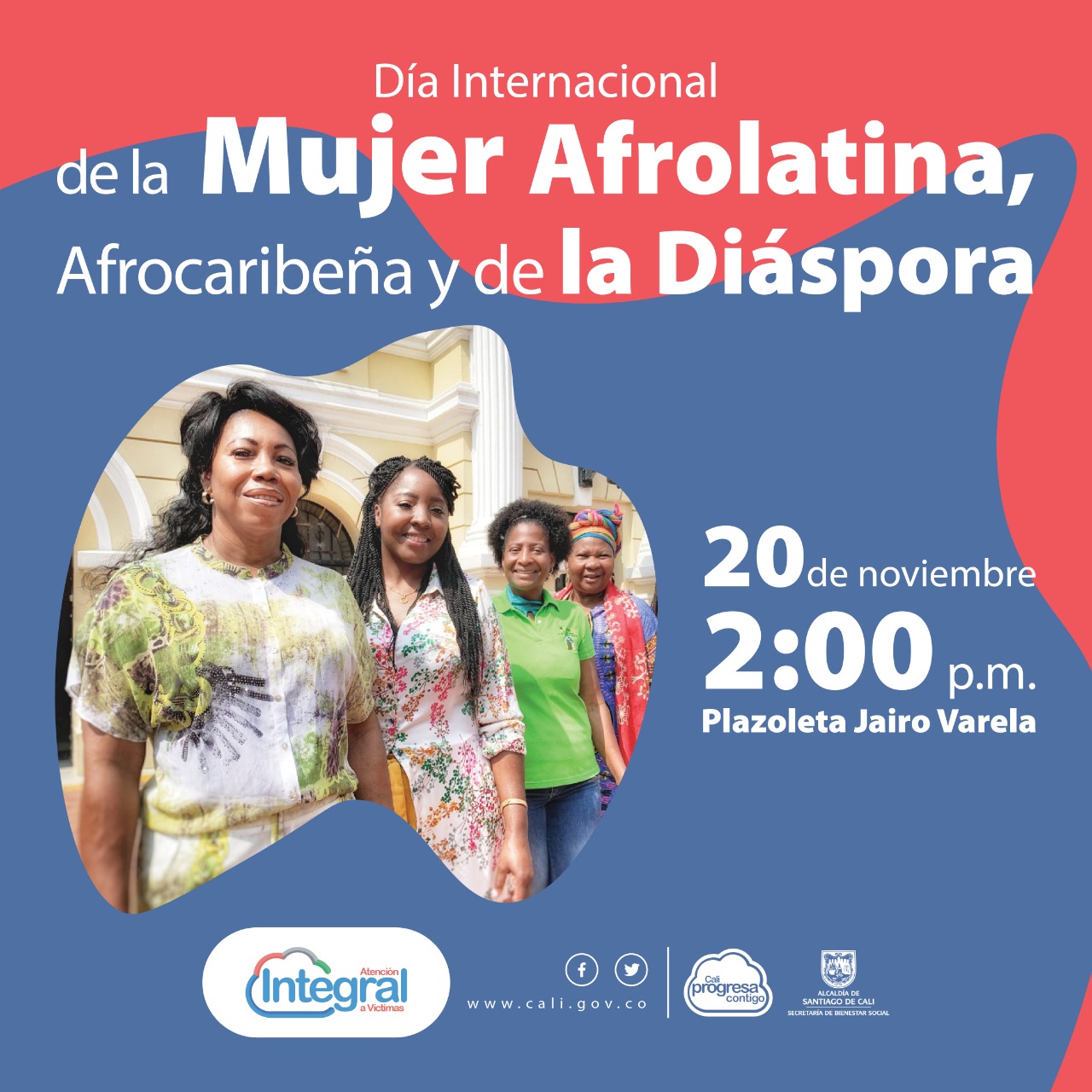 Este 20 de noviembre Cali conmemorará el día la Mujer Afrolatina, Afrocaribeña y de la Diáspora víctima del conflicto