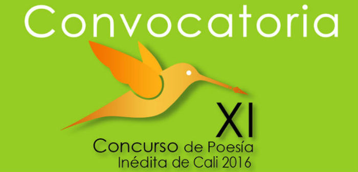 Convocatoria al XI concurso de poesía inédita de Cali 2016