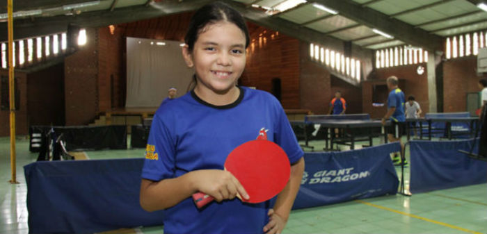 Catalina Ladino de Deporvida, es cuota en el Latinoamericano de tenis de mesa