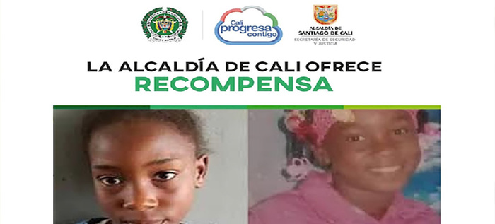 Alcaldía de Cali ofrece recompensa por información que conduzca al paradero de la niña Michel Andrea Valarezo