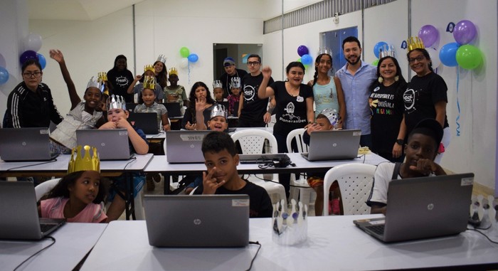 Niños y niñas de El Calvario se gozaron el Tecnofest 2019 con el taller ‘Mi Súper Poder es la Programación’