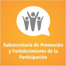 Logo Subsecretaría de Promoción y Fortalecimiento de la Participacion Ciudadana