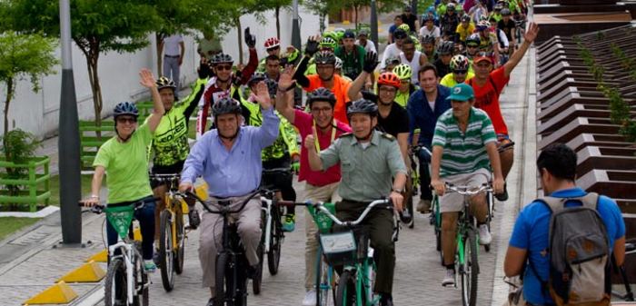 Alcalde de Cali participó en la jornada de cierre de la Semana de la Bicicleta