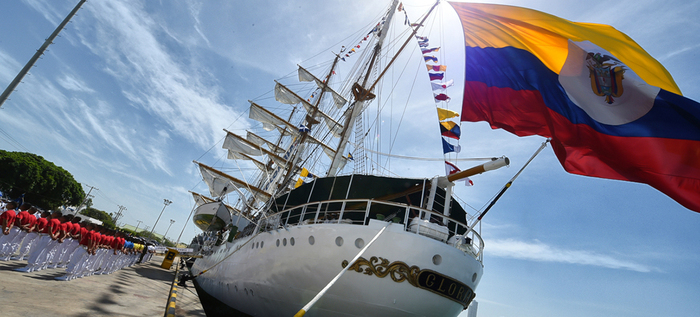El Buque ARC Gloria cumple 50 años ondeando la bandera colombiana en aguas internacionales