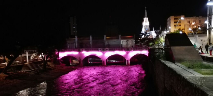 Cali se iluminó de fucsia para celebrar el Día Internacional de la Niña