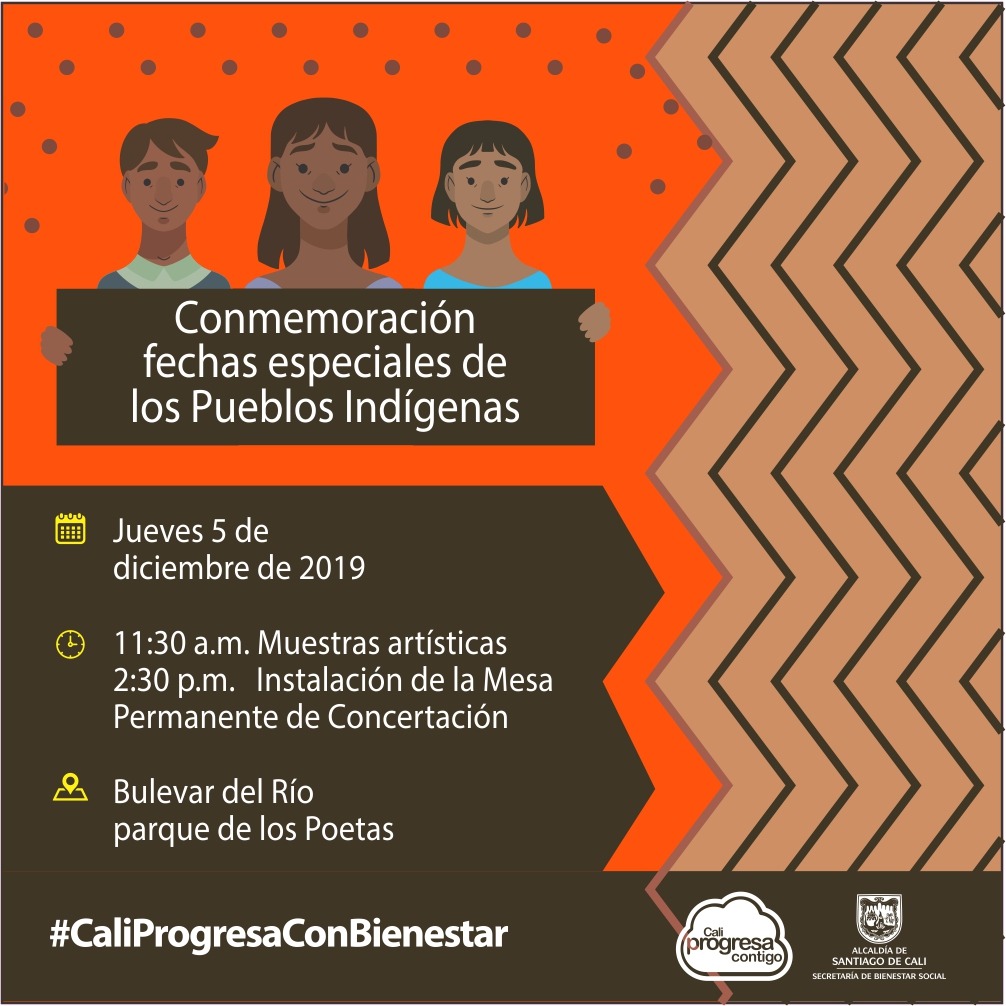 Alcaldía de Cali conmemorará fechas especiales de los pueblos indígenas e instalará Mesa Permanente de Concertación 