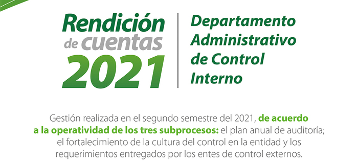 Control Interno invita a la ciudadanía a participar en su segunda rendición de cuentas 2021