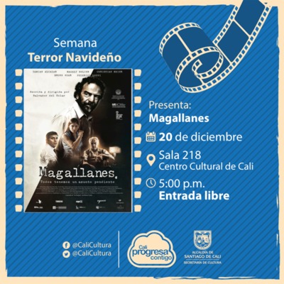 Semana Terror Navideño Película: Magallanes de Salvador del Solar  Año: 2015 - Miercoles, diciembre 20 de 201705:00 p.m -Sala 218 – Centro Cultural de Cali