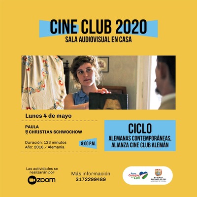 Cine club 2020 Sala Audiovisual en casa lunes 4 mayo - Ciclo alemanas contemporáneas, alianza cine alemán