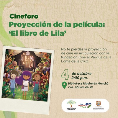 Cine foro - Película "El libro de Lila"