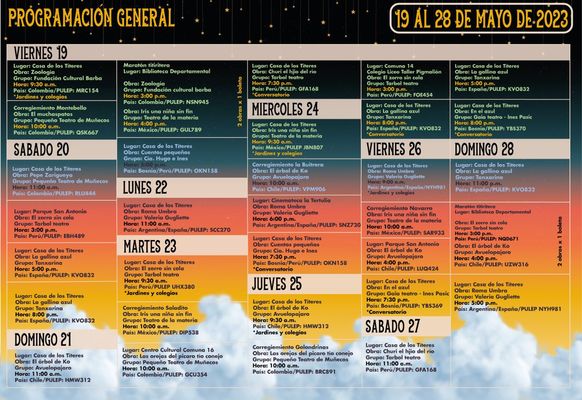 XXII Festival Internacional de Títeres 2023 ‘Cali, un sueño con Títeres’