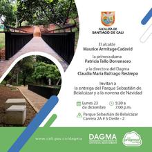 Alcalde Maurice Armitage entregará este lunes el renovado Parque Sebastián de Belalcázar 