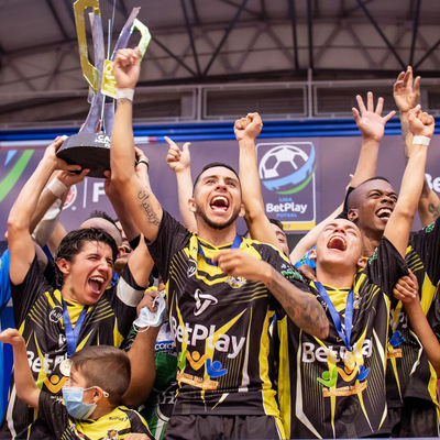 Deportivo Meta, campeón de la Liga Profesional de Futsal, en Cali "Ciudad Deportiva"
