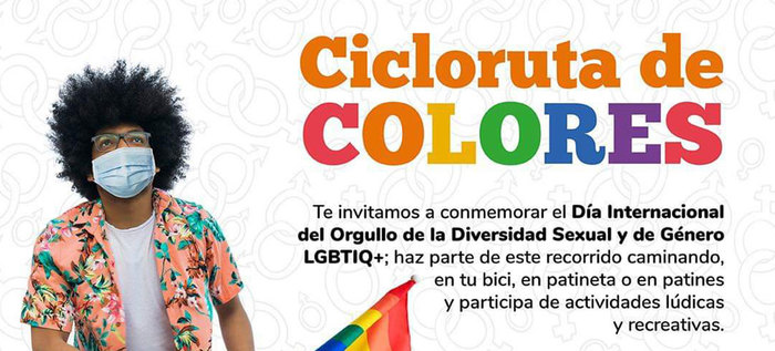 Con una ‘Cicloruta de Colores’ la  Ciclovida de Cali conmemora el Día del orgullo LGBTIQ+