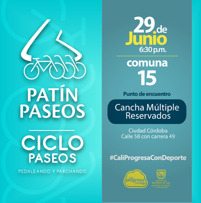 Patín y Ciclo Paseos Comuna 15