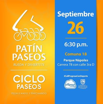 Patín y Ciclo Paseos Comuna 18