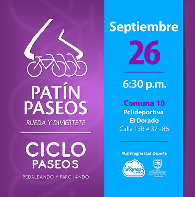 Patín y Ciclo Paseos Comuna 10
