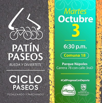 Patín y Ciclo Paseos Comuna 18