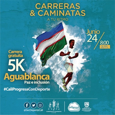 Carrera gratuita 5k Aguablanca - Paz e inclusión 
