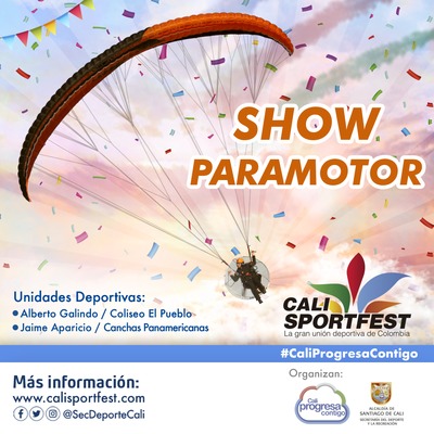 Show Paramotor - Cali SportFest 2018