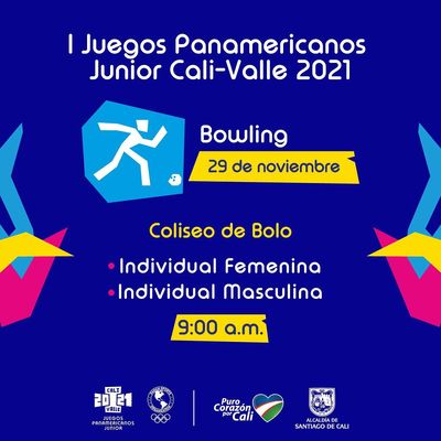 Bowling Individual Masculina y Femenina - I Juegos Panamericanos Junior Cali - Valle 2021