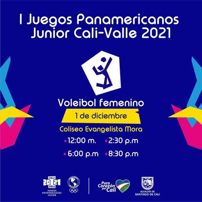 Voleibol equipos Femenina - I Juegos Panamericanos Junior Cali - Valle 2021