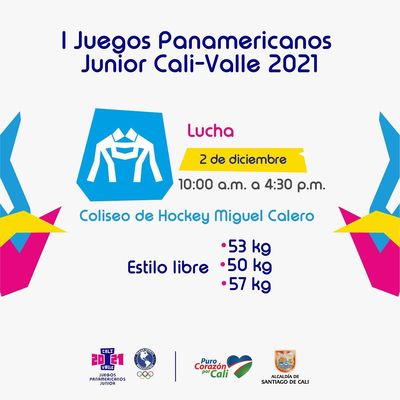 Lucha Femenino - I Juegos Panamericanos Junior Cali - Valle 2021